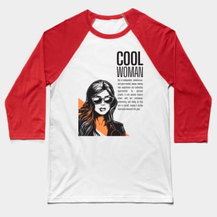 Cool Woman Baseball T-Shirt